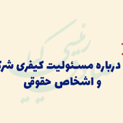 نکاتی درباره مسئولیت کیفری شرکت‌ها و اشخاص حقوقی